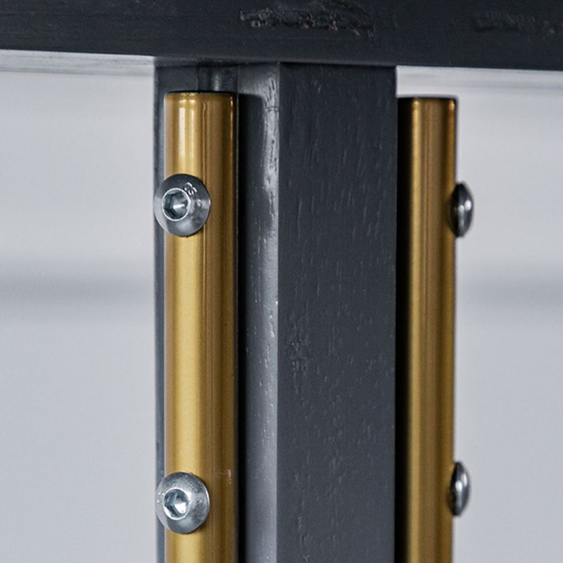 Modern Round Bar Table Artificial Wood Table Metal Base for Balcony