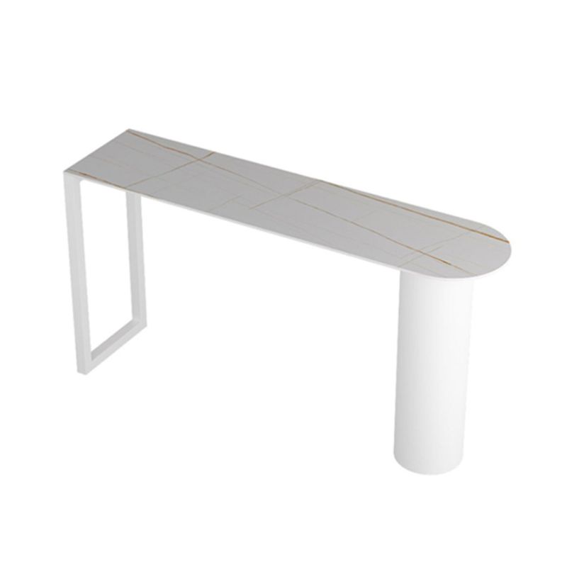 1/2/3/5 Pieces Bar Stool and Table Set White Oval Pub Table Set