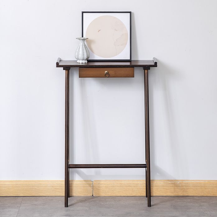 Modern Rectangular Console Table Wooden Console Sofa Table in Brown/Natural