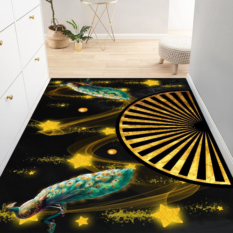 Moderner Teppich Polyester glänzender Teppich Färbung widerstandsfähiger Teppich für Wohnzimmer