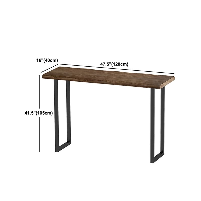 Industrial Solid Wood Bar Table Rectangle Bar Dining Room Table