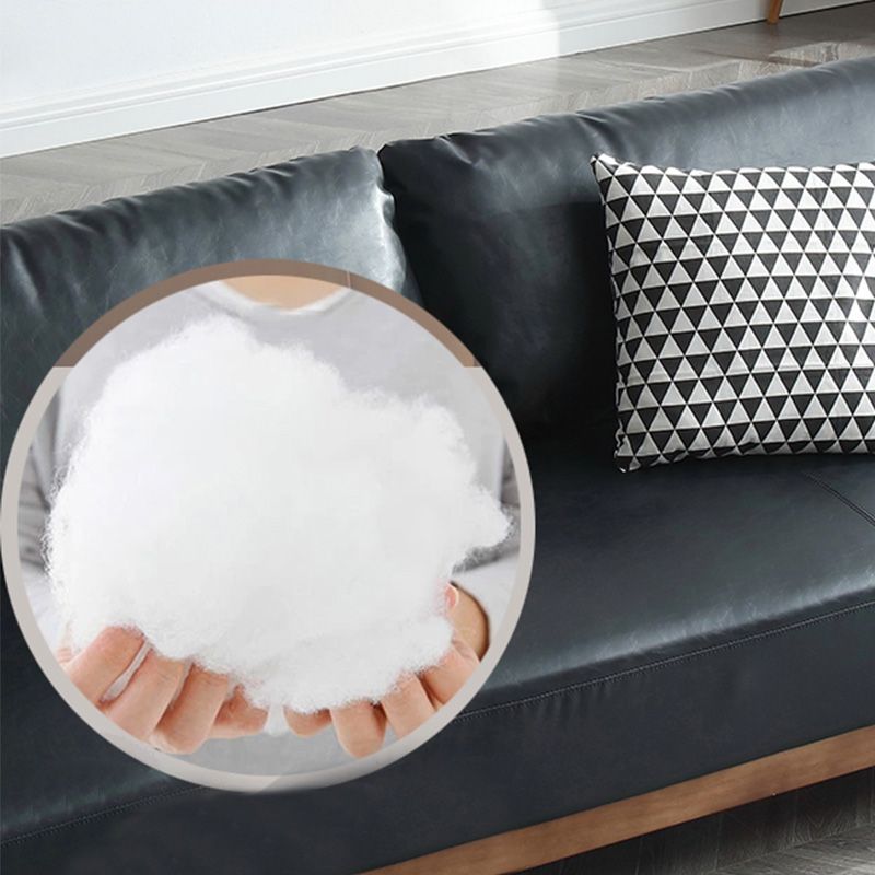 28.3"H Faux Leather Armless Convertible Sofa for Living Room