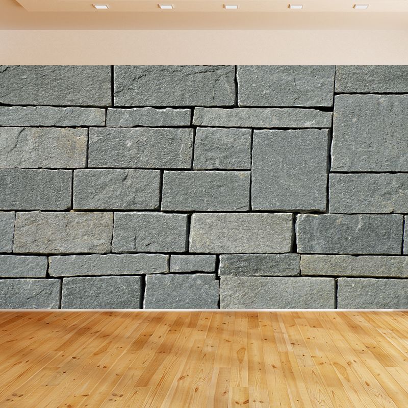 Brick Customized Mural Decal Modern Mildew Resistant Wall Covering for Living Room