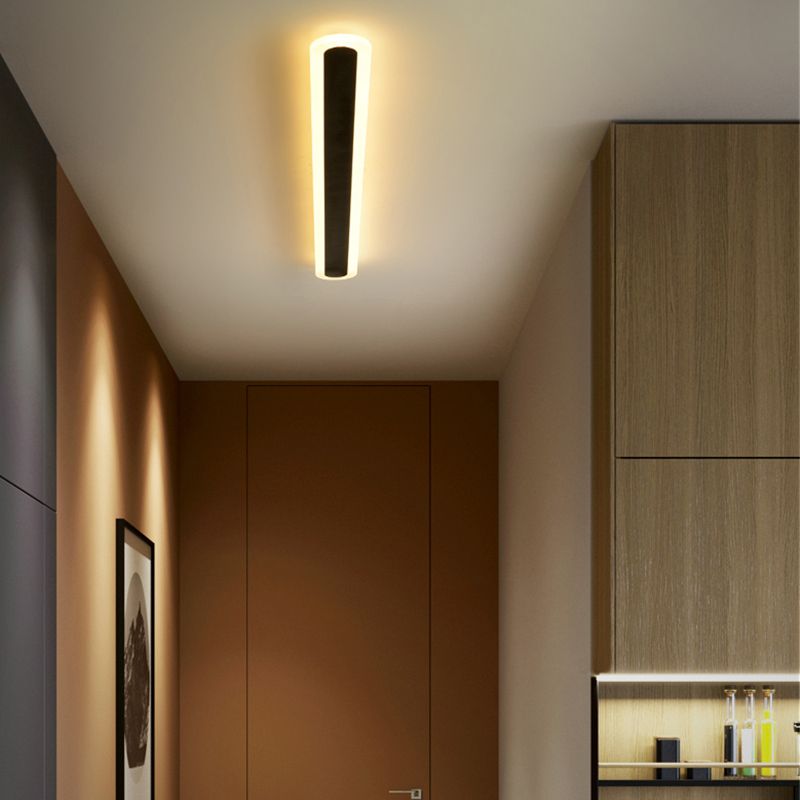 Iluminación de pared de forma lineal de metal Luz de luz de pared de luz simple moderna