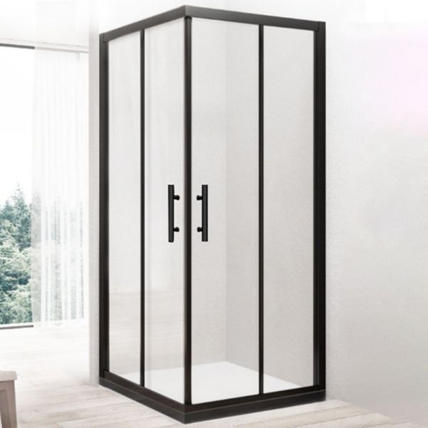 Double Sliding Shower Enclosure Framed Clear Tempered Glass Shower Enclosure