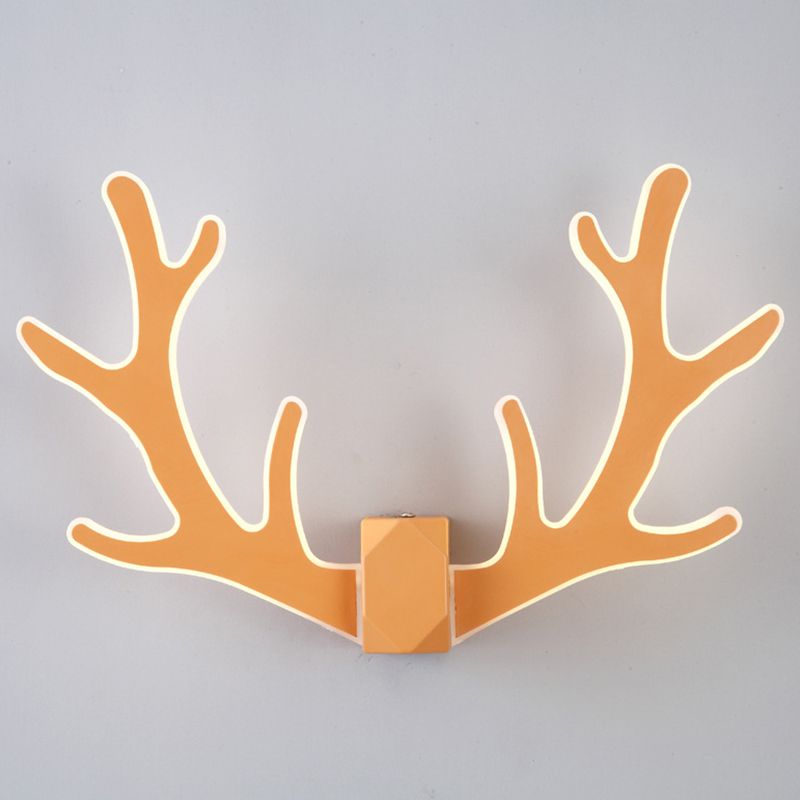Deer Horn Shaped LED Wall Light Decorative Metal Corridor Sconce Lighting Fixture