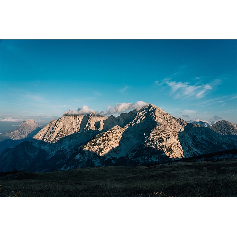 Modern Style Mountain Mural Wallpaper Moisture Resistant Bedroom Wall Art