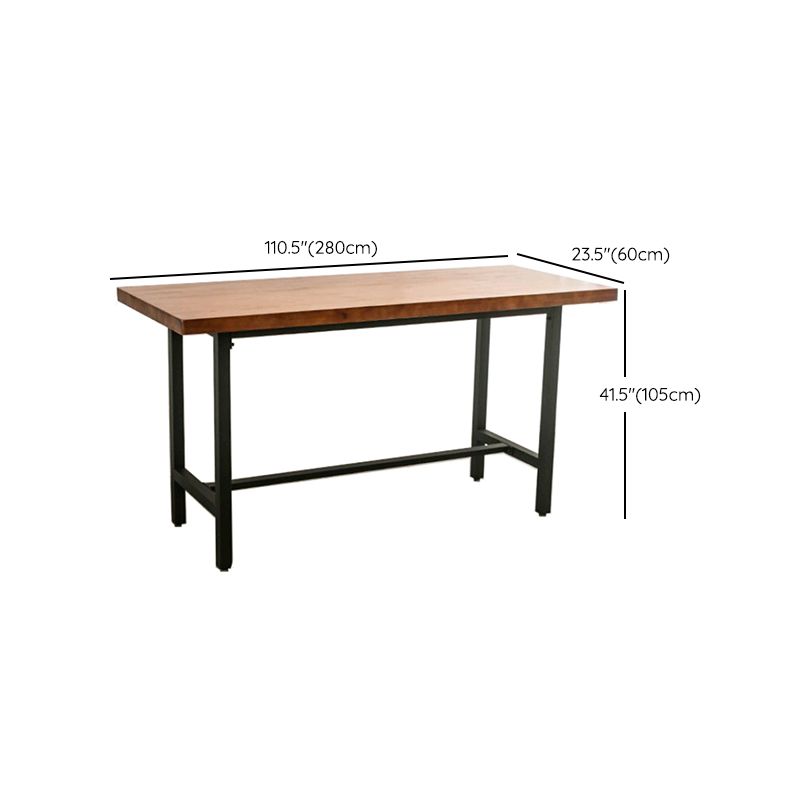 Solid Wood Bar Pub Table Set Industrial 1/9 Pieces Table and Stool Set