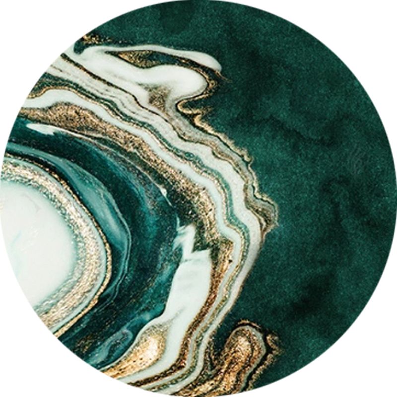 Luxuriant Modern Rug Blending Circle Rug Non-Slip Backing Rug for Living Room