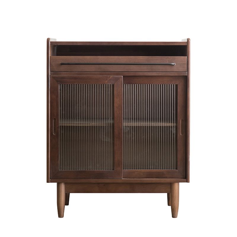 Pine Solid Wood Sideboard Buffet Modern Dining Server for Living Room