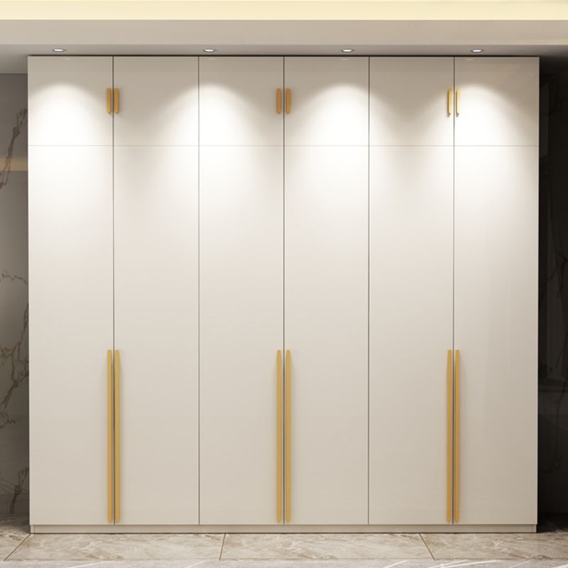 Modern Wardrobe Closet with Garment Rod Wooden Wardrobe Armoire