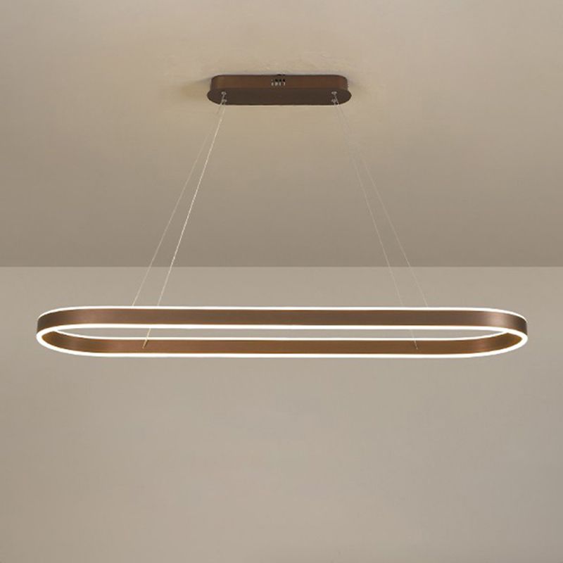 Lampada il lampadario minimalismo a 1 luce Ciondolo a LED Isola per sala da studio