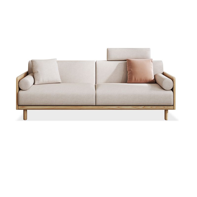 Linen  Modern Sofa 33"W P Sofa Pillow Top Arm for Living Room
