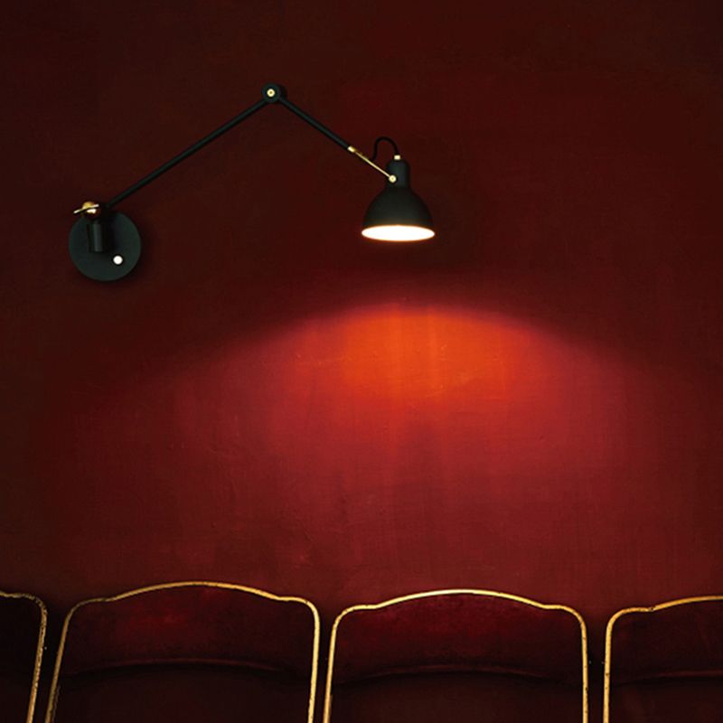 Moderner Stil Doppelarmwand Beleuchtung Metall 1 Lichtwandmontierte Beleuchtung