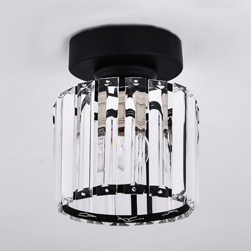 Minimalist Ceiling Lamp Nordic Crystal Flush Mount Light Fixture for Bedroom