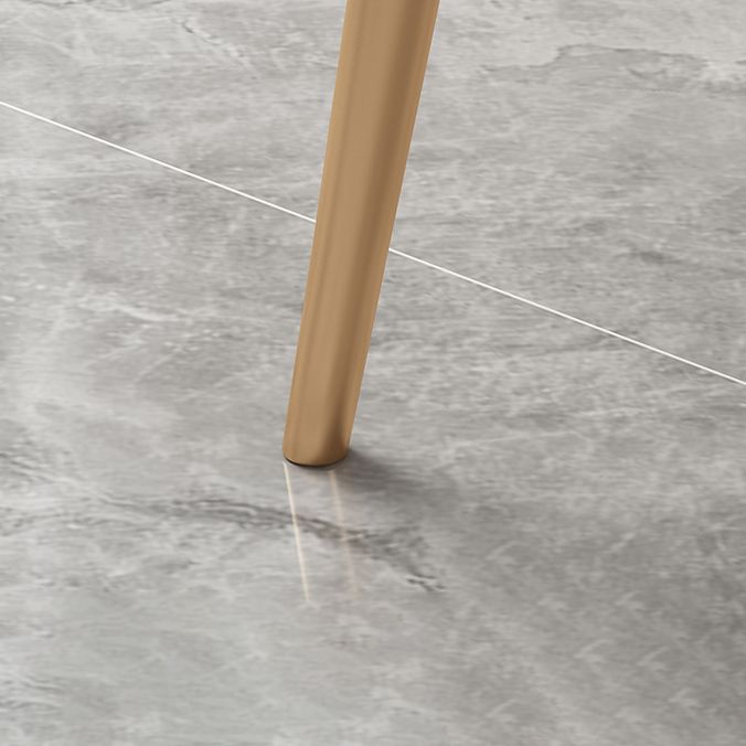 Juego de comedor de comedor estándar de piedra sinterizada moderna con mesa de comedor de cocina con 4 patas