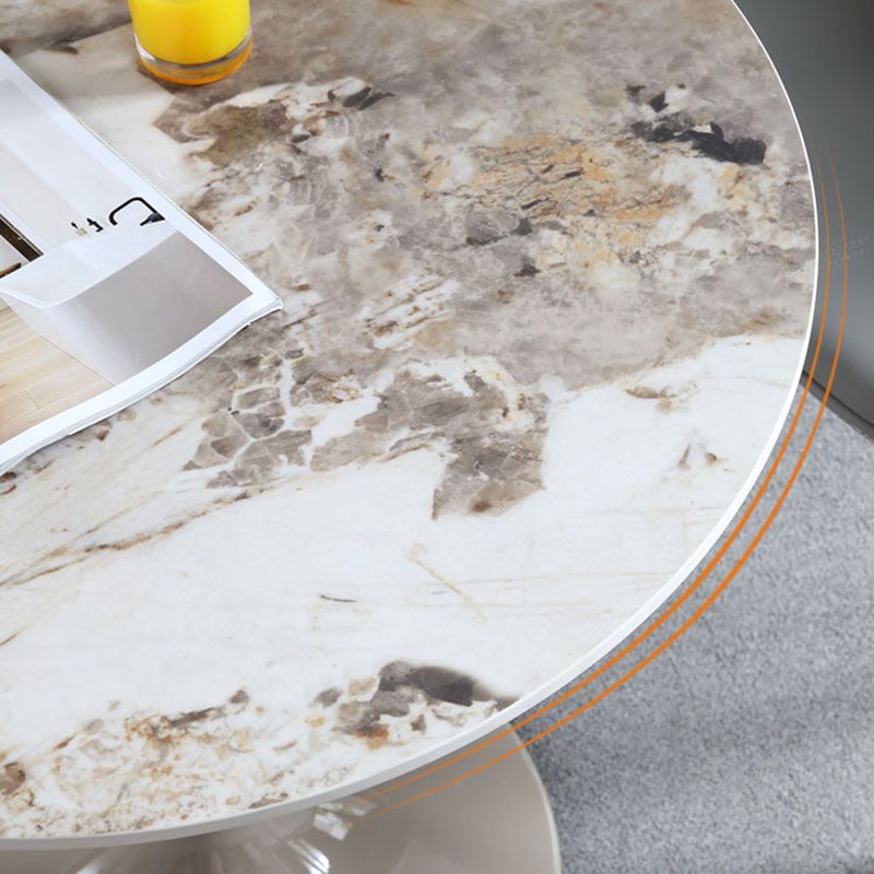 Modern 1/2/3/4 stukken Dinerset rond witte eettafel ingesteld voor thuisgebruik