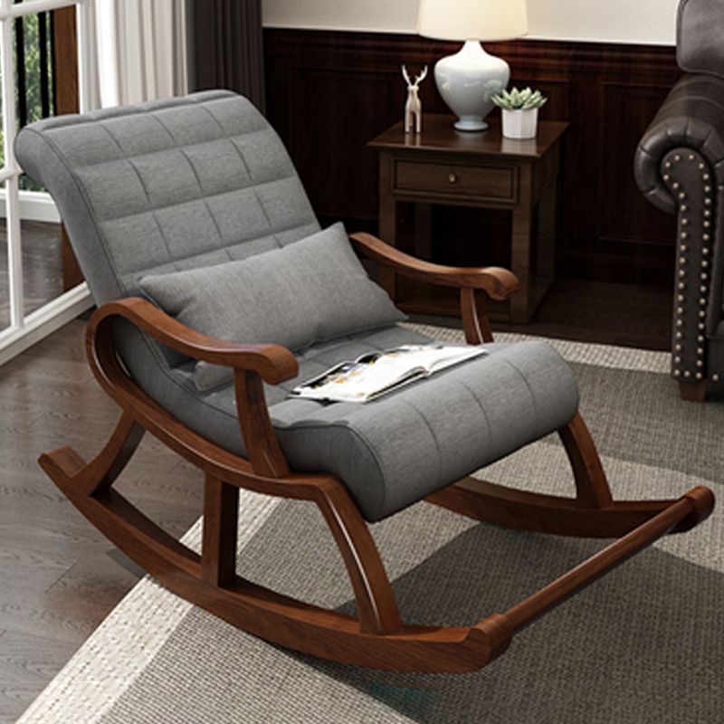 Mid-Century Recliner Chair Tufted Cushions Recliner Chair With A Lumbar Pillow