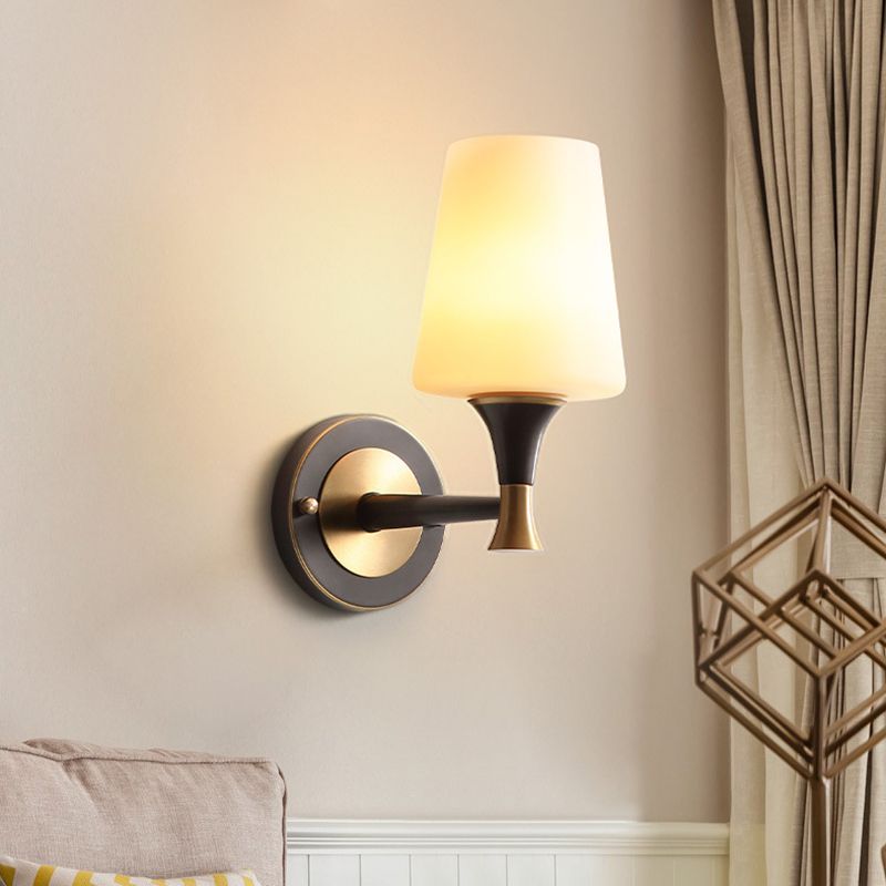 Simple Shape Wall Lighting Fixtures Modern 1 Light Wall Light Sconces for Living Room