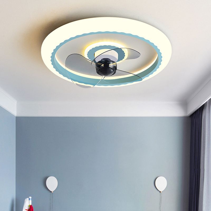 Macaron Round Éclairage du ventilateur