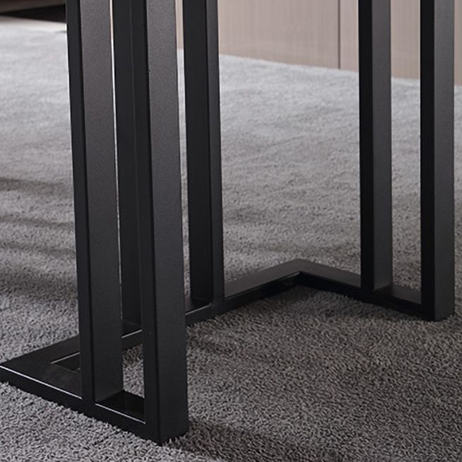 Pièces modernes 1/4/5/7 Pièces Dining Rectangle Table de table à manger pour usage domestique