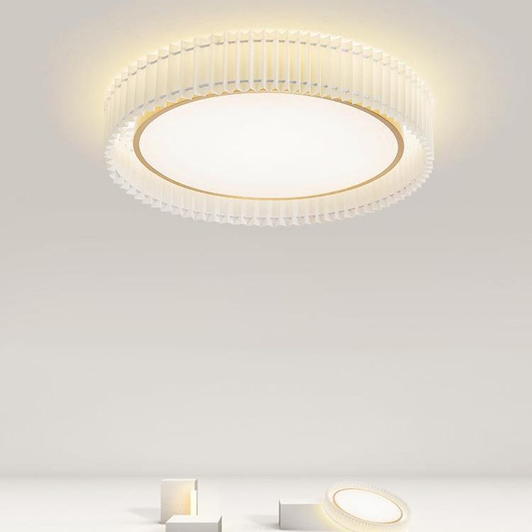 Single Golden Modern Flush Mount Lighting Unique LED Ceiling Light for Bedroom