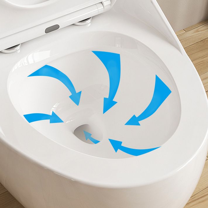 Modern Floor Mount Toilet Bowl One Piece Toilet with Seat for Bathroom