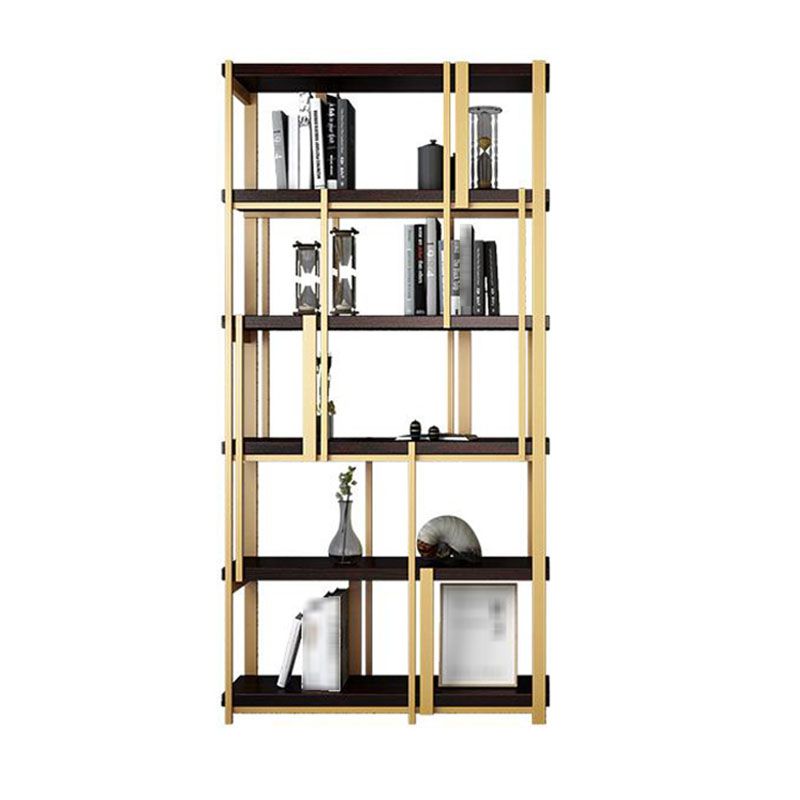 78.74 "H Bücherregal Glam Style Open Back Bookshelf für Bürostudienzimmer Heimat