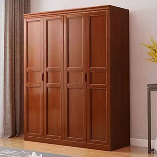 Matte Finish Cabinet for Bedroom Traditional Rubberwood Storage Cabinet