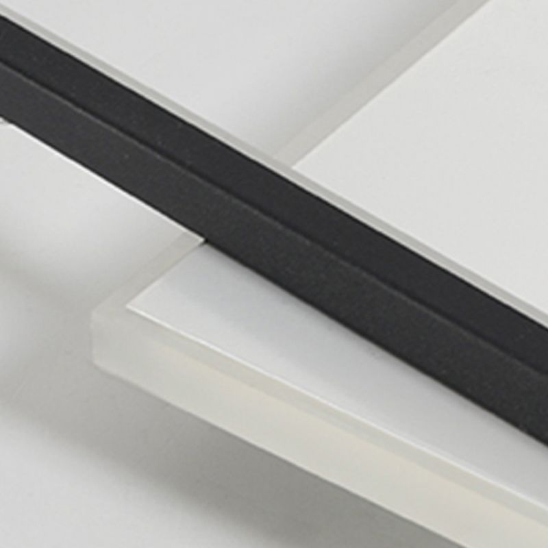 Plafond métallique carré Light Mount de montage simple LED Black Light