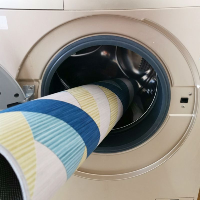 Minimalist Area Rug Marble Pattern Carpet Polyester Stain Resistant Area Rug for Living Room