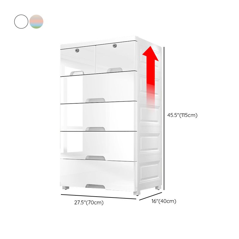 Plastic Storage Cabinet with Drawers Contemporary Cabinet for Home