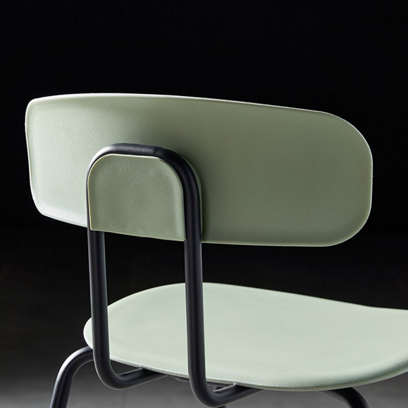 Nordic Style Leather Seat Backrest Bar Chair Front Desk High Chair