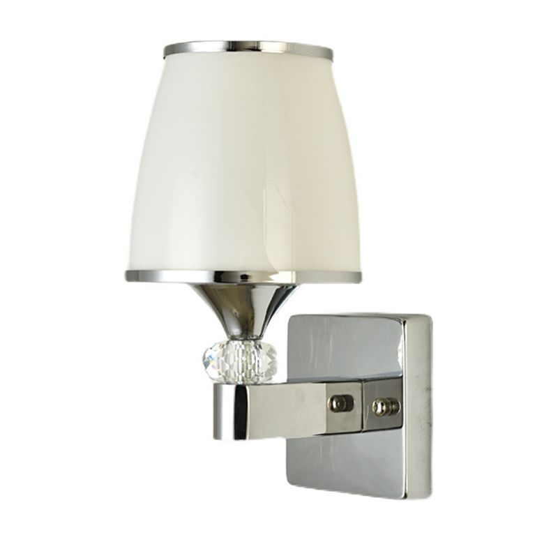 Modern Glass Shade Wall Lamp 1/2-Light Wall Sconce Lighting for Bedroom