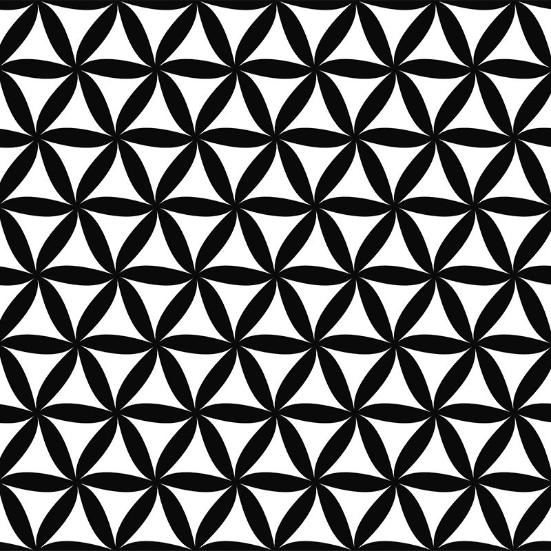 Illustration Geometry Mural Wall Decor Environment Friendly for Dining Room