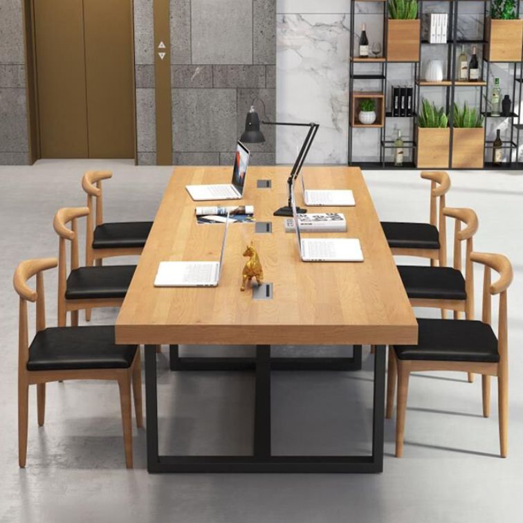 Juego de comedor de estilo sólido de estilo sólido con 4 patas Muebles de mesa de comedor para el hogar