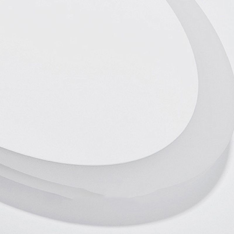 Runde Schatten Metall Wandleuchter moderner Stil Ein leichtem Lichtmontage Licht in Weiß