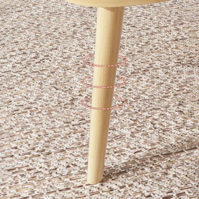 3 Legs Wood Coffee Table Modern Free-Form Nesting Coffee Table Set