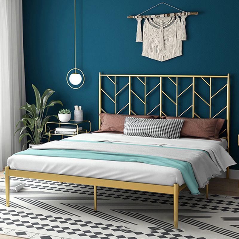 Modern and Contemporary Metal Open Frame HeadboardNo Theme Bed