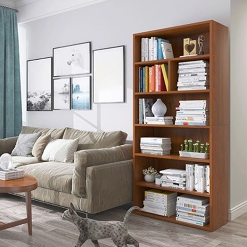 Modern Vertical Standard Bookcase Manufactured Wood Bookshelf for Home