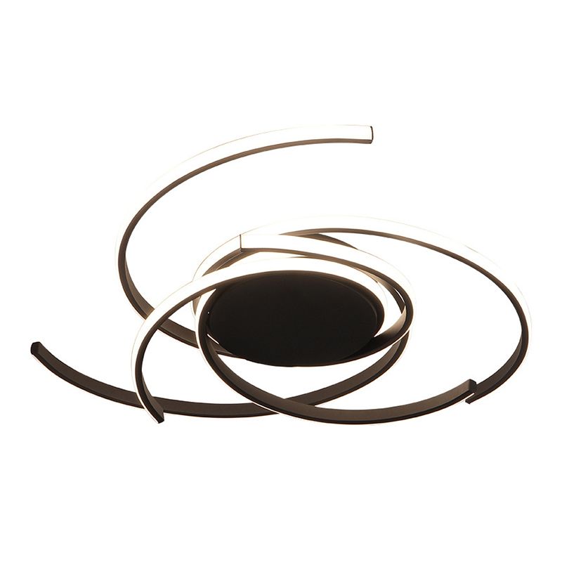 Lámpara empotrada en el techo con sombra de metal, lámpara LED de estilo minimalista montada en el techo