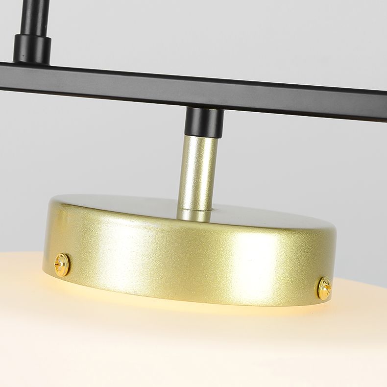 Modern Style Cylinder Shape Island Lights Metal 3 Light Island Lighting in Black