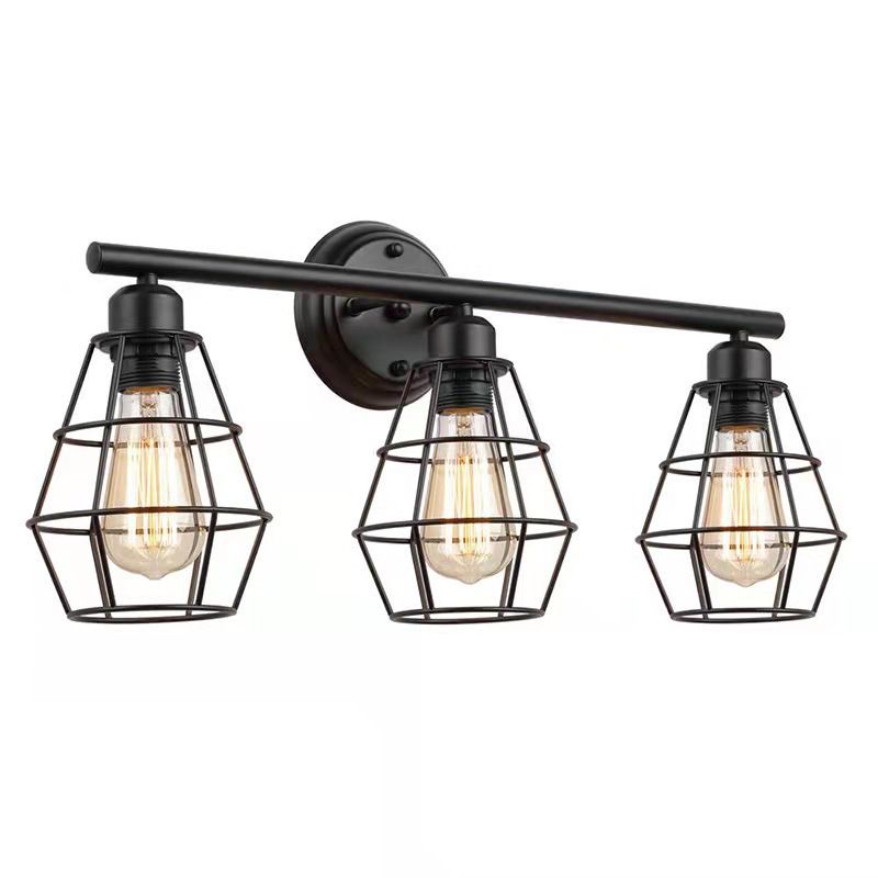 3 luci in metallo a parete lampada montata a parete industriale a parete a parete a parete a parete per barra