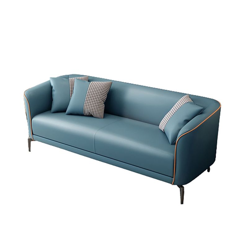 25.98" Wide Tuxedo Arm Sofa Stain Resistant Standard Sofa with 2 Pillow