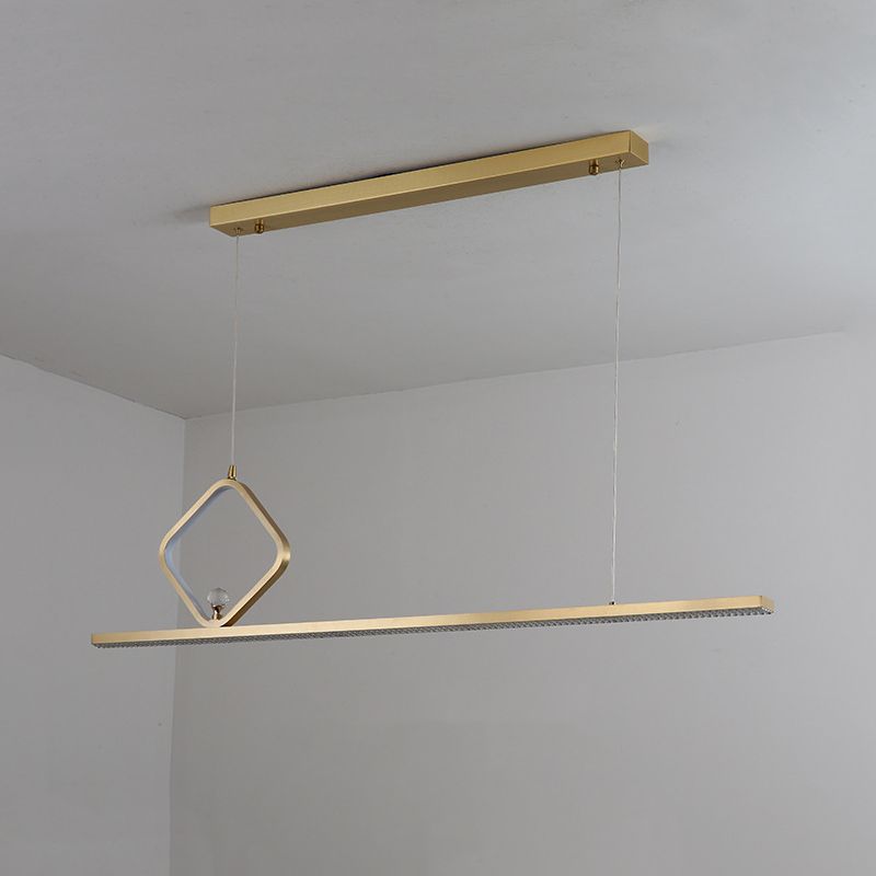 Metal Island Pendant Lights Modern Island Pendant Lighting in Gold