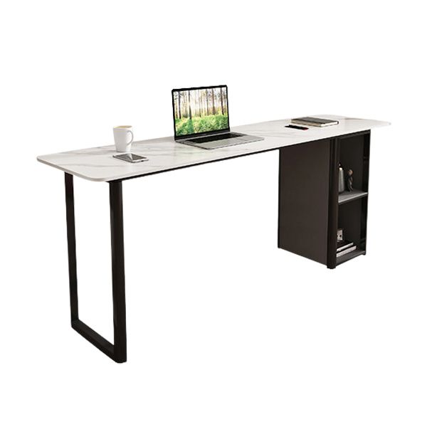 Metal and Slate Rectangular Table, Gorgeous Style Home Minimalist Balcony Bar Table