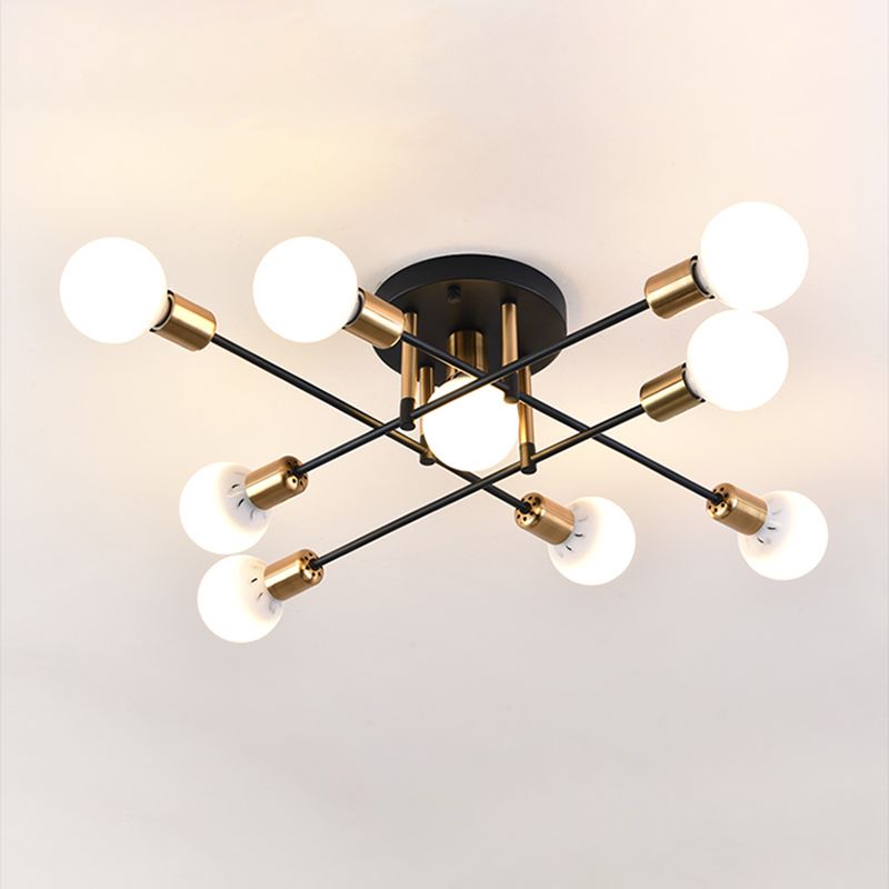 Nordic Style Iron Ceiling Lamp Adjustable Ceiling Light for Living Room