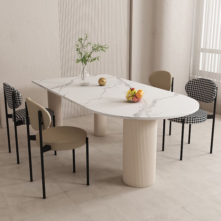 Modern Sintered Stone Dining Table Set 1/2/5 Pieces Dining Set