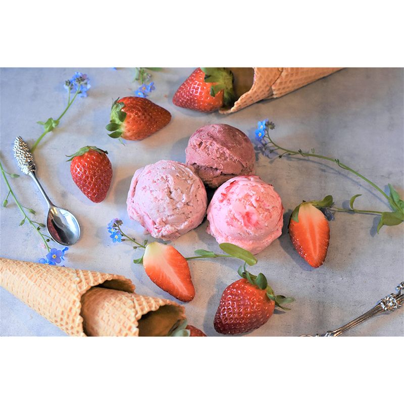 Dessert Shop Wall Mural with Ice Cream Painting Eco-friendly Wall Decor