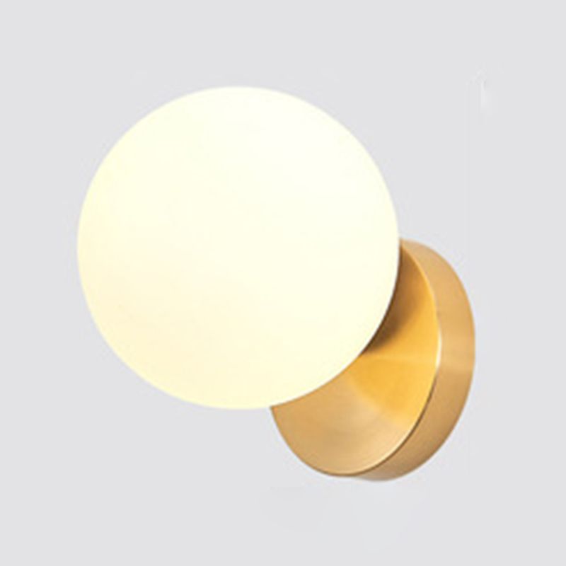 Moderne eenvoud glazen kogelwandlicht woonkamer wandlamp